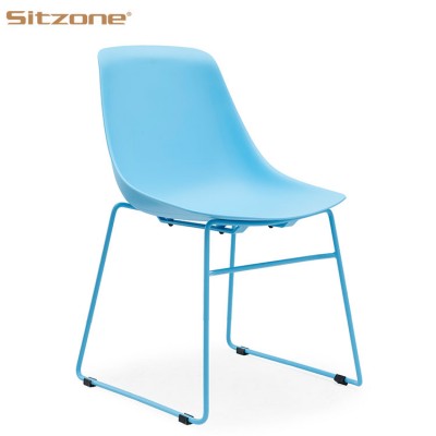 Wholesale white  stackable office chair  high quality plastic mesh training chair outdoor chair office furniture