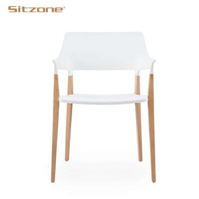 Luxury Integration moulded plastic chair for dining room and restaurant