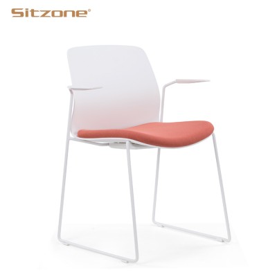 New design modern office plastic training chairs with armrest